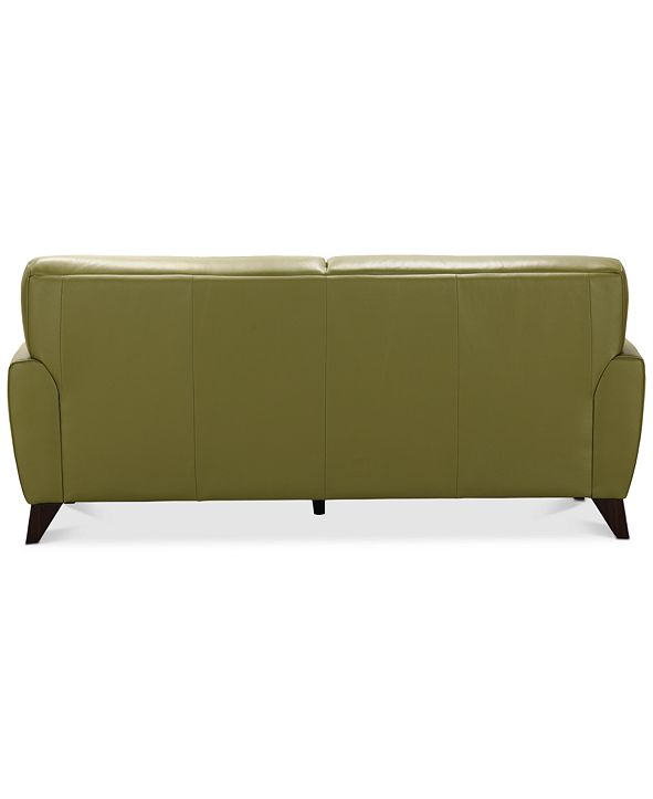 Furniture Myia 82" Leather Sofa, Created for Macy's & Reviews