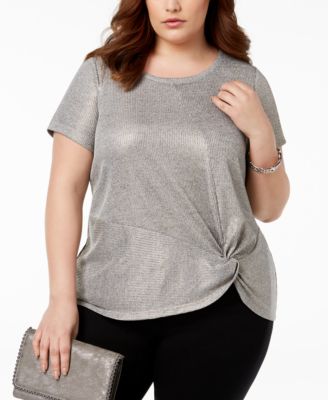 macy's inc plus size tops