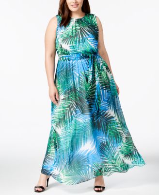 calvin klein plus size maxi dresses