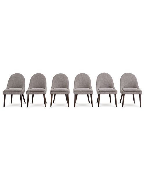 Furniture Everly Dining Chair 6 Pc Set 6 Round Back Side Chairs Created For Macy S Reviews Furniture Macy S