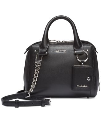 calvin klein boxy small satchel