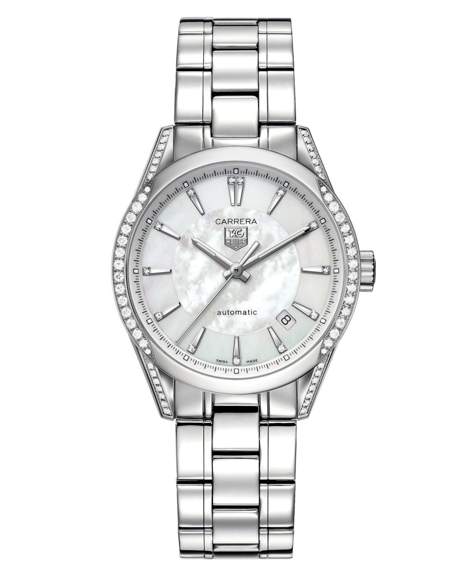 TAG Heuer Watch, Womens Automatic Carrera Diamond (5/8 ct. t.w