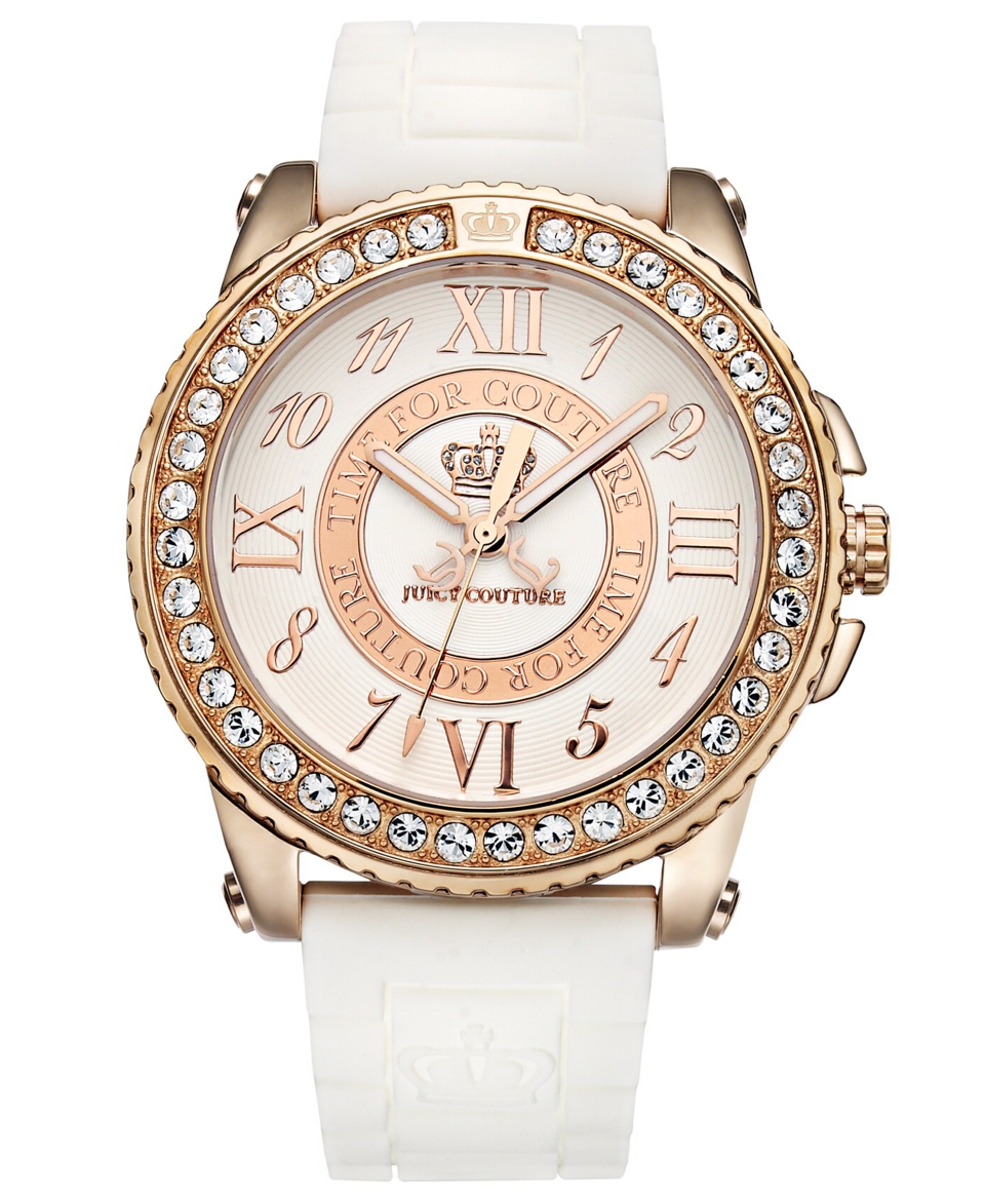 Juicy Couture Watch, Womens Pedigree White Jelly Strap 1900792   All