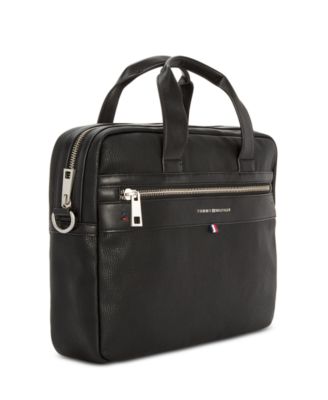 tommy hilfiger men's leo briefcase