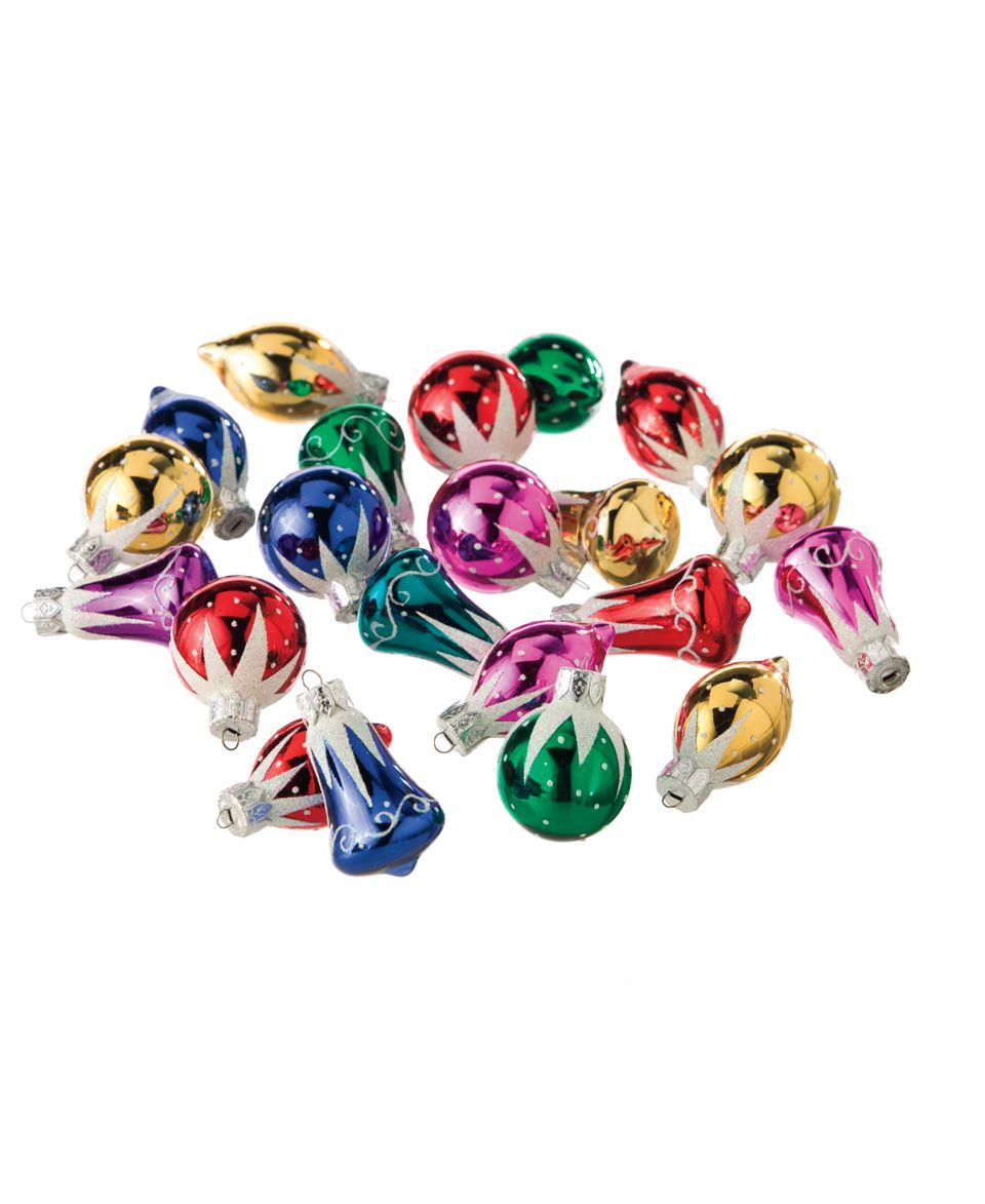 Midwest Christmas Ornaments, Set of 12 Mini Glass Ornaments