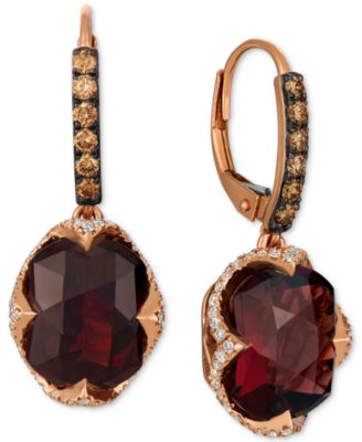 macys garnet earrings