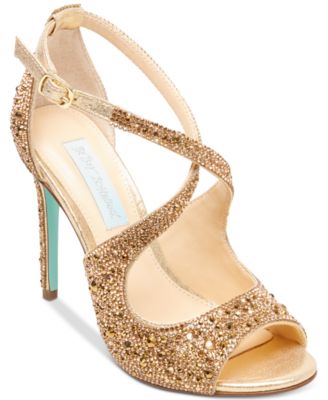 macys gold heels