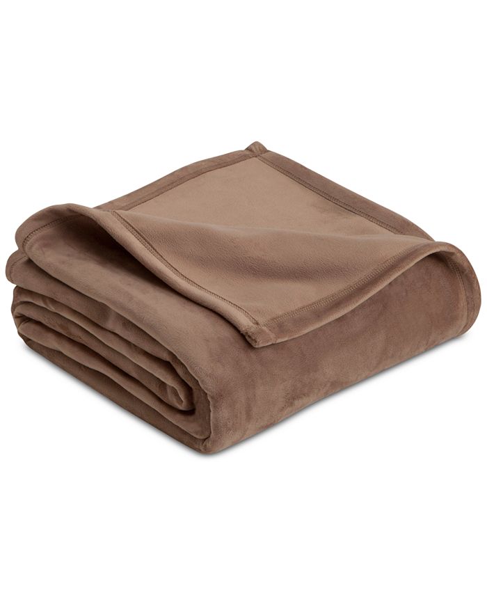 Vellux Plush Knit Twin Blanket & Reviews Blankets & Throws Bed