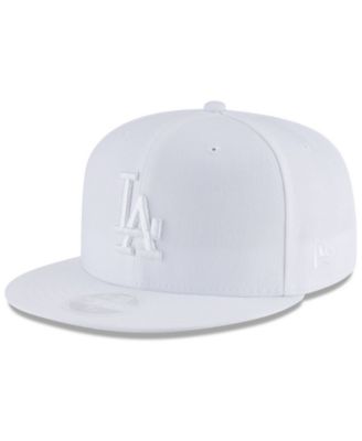 all white dodgers hat