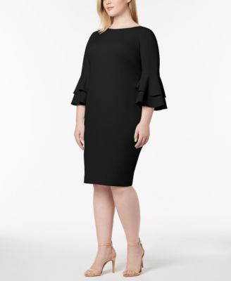 plus size tiered dress with sleeves