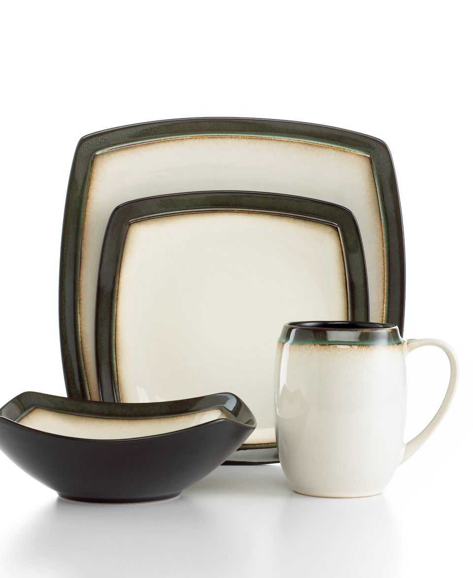 Gibson Dinnerware, Bustamante Green Reactive 16 Piece Set