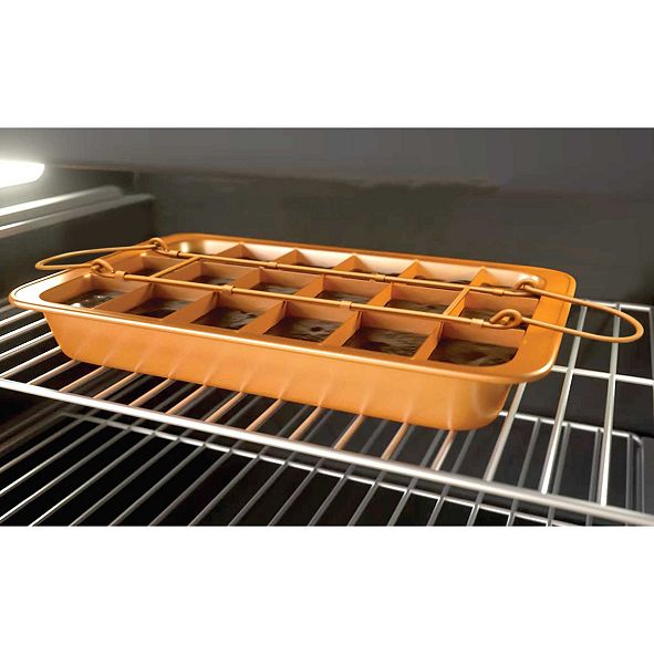 Gotham Steel Nonstick 12.5" x 8" Brooklyn Brownie Baking ...