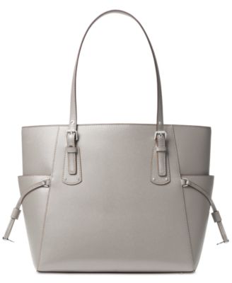 voyager crossgrain leather tote