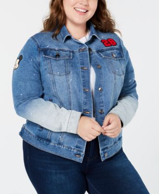 macys plus size jean jacket