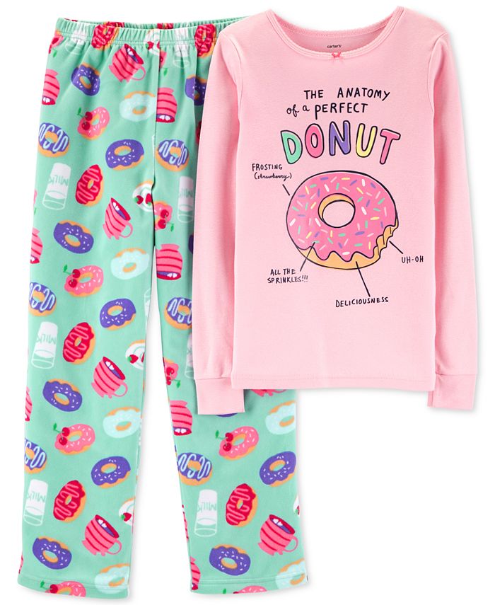 Carter's Little & Big Girls 2Pc. Donut SnugFit Pajama Set & Reviews