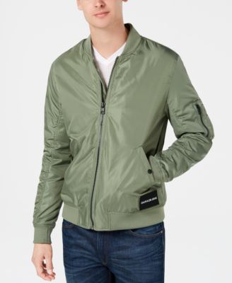 calvin klein bomber jacket green