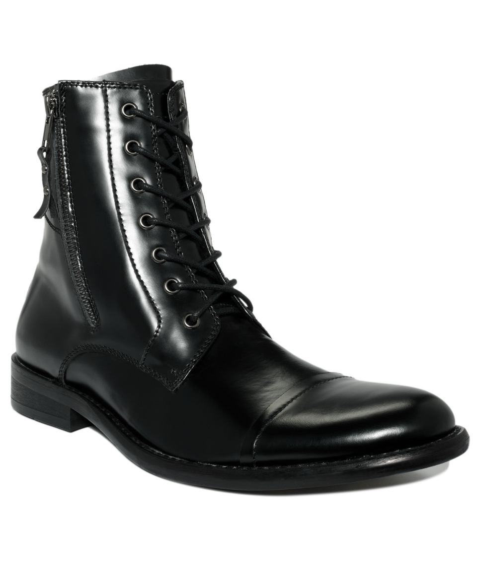 Kenneth Cole Reaction Boots, Hit Men Cap Toe Lace Up Boots   Mens