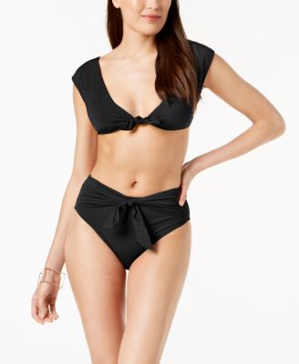 trina turk cap sleeve bikini top