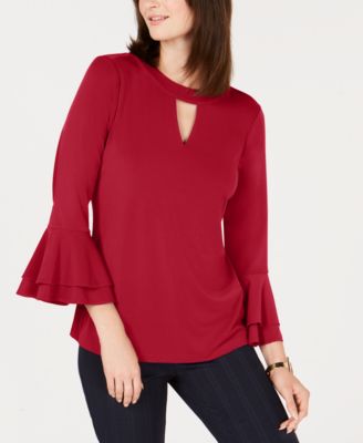 macys red tops