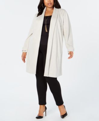 plus size cocoon coat