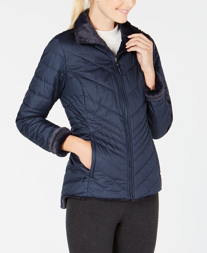 The North Face Women's Mossbud Fleece-Lined Reversible Jacket & Reviews ...