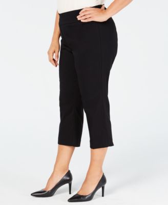 macys plus size crop pants