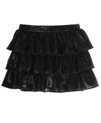 black velvet toddler skirt