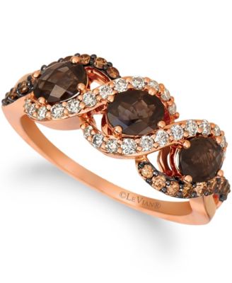 rose gold and chocolate diamonds