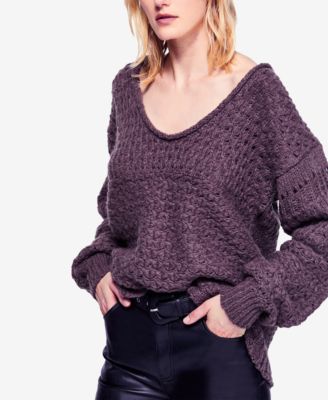 free people open knit sweater