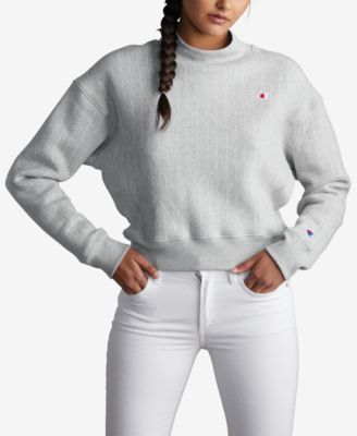 champion mock neck sweatshirt