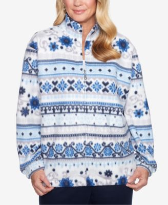 alfred dunner fleece sweatshirts
