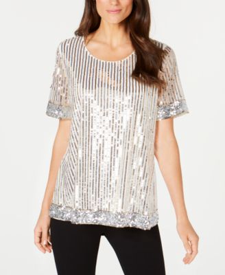 sequin tops macys