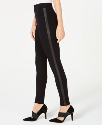 women's pants with tuxedo stripe