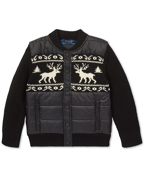 Polo Ralph Lauren Toddler Boys Merino Wool Hybrid Jacket Reviews Coats Jackets Kids Macy S