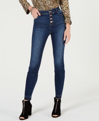 button front jeans for ladies