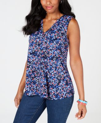 macys floral tops