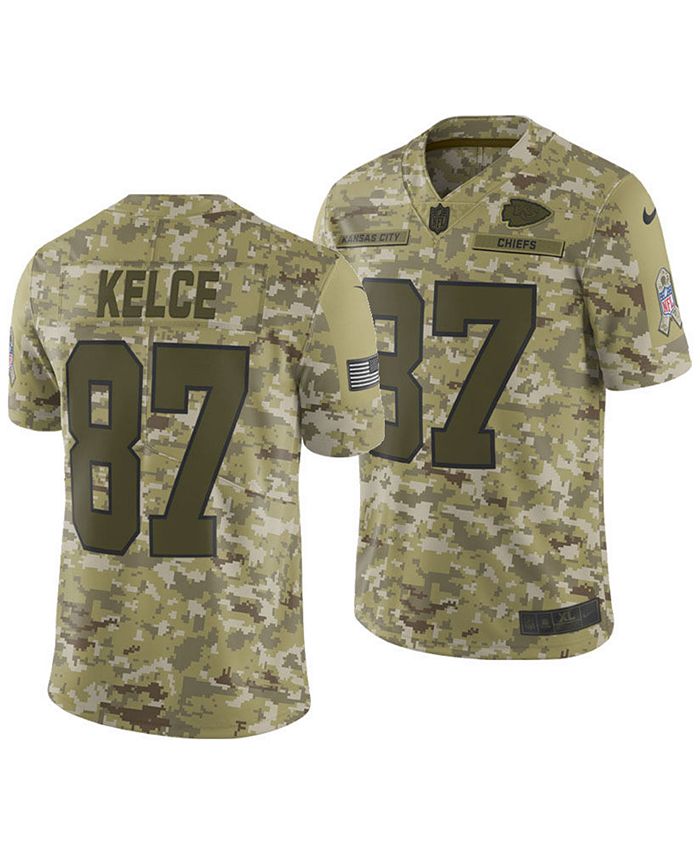 Nike Men's Travis Kelce Kansas City Chiefs Salute To Service Jersey ...