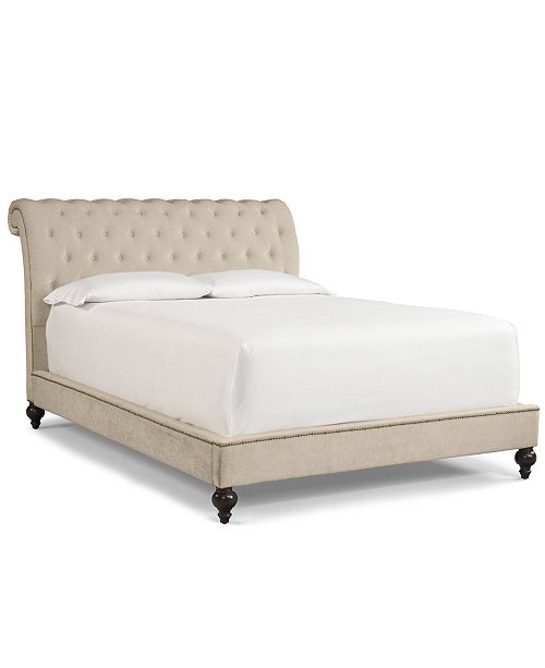 Furniture Victoria Upholstered King Bed Reviews Furniture Macy S