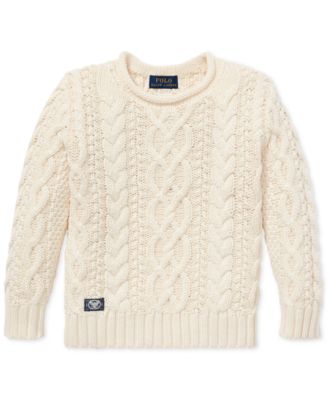 ralph lauren aran sweater