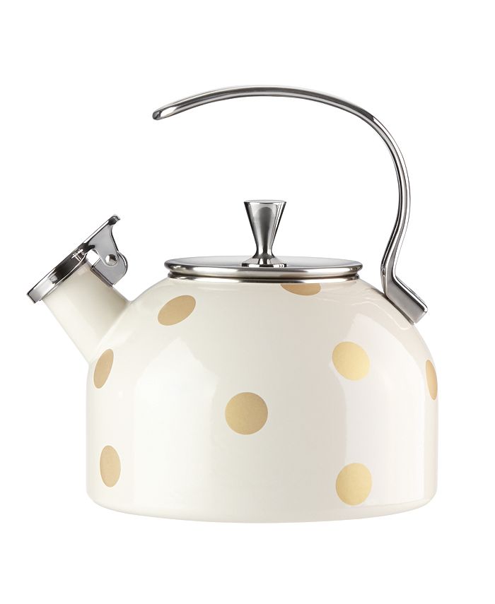 Kate Spade new york Deco Dot Gold Tea Kettle & Reviews Serveware