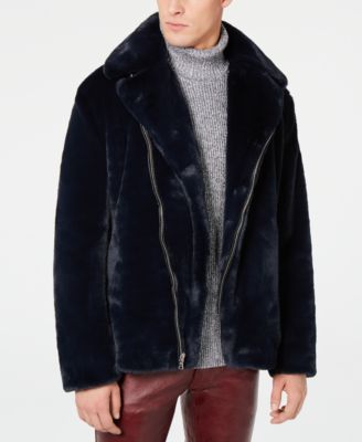 macy's inc faux fur coat