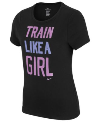 train like a girl nike shirt