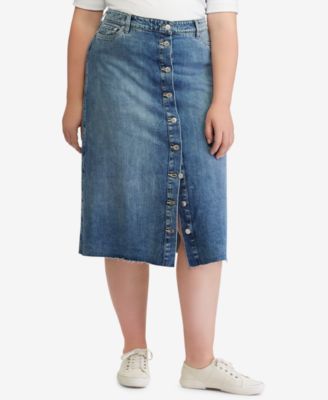 ralph lauren denim skirt macy's