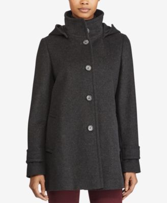 ralph lauren hooded a line coat