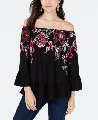macy's off the shoulder sweater