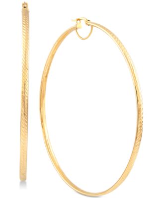 thin big gold hoop earrings