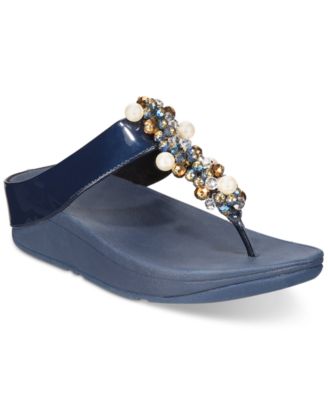 fitflop blue sandals