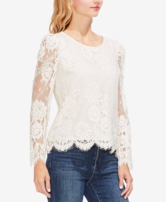 vince camuto lace blouse