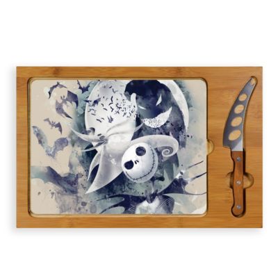 Сервировочный поднос со стеклянной столешницей и набор ножей Toscana® от Picnic Time 