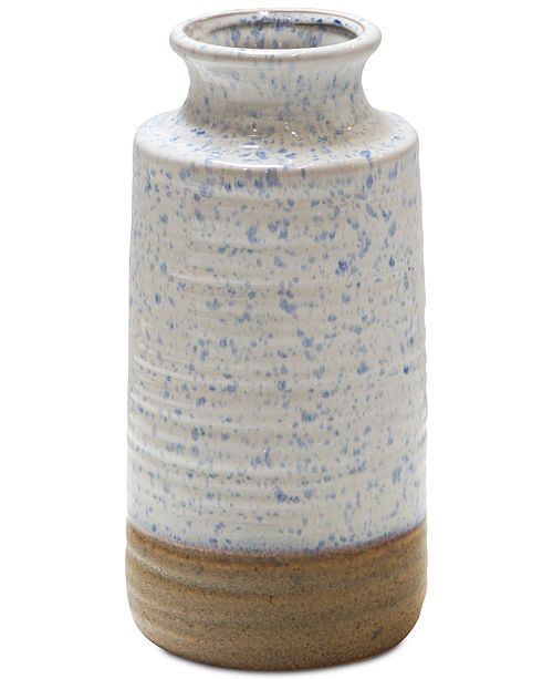 Home Essentials Coastal Large Speckled Vase Reviews Vases Home Decor Macy S